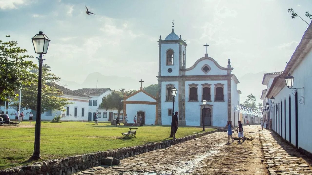 Igreja histórica do centro colonial de Paraty